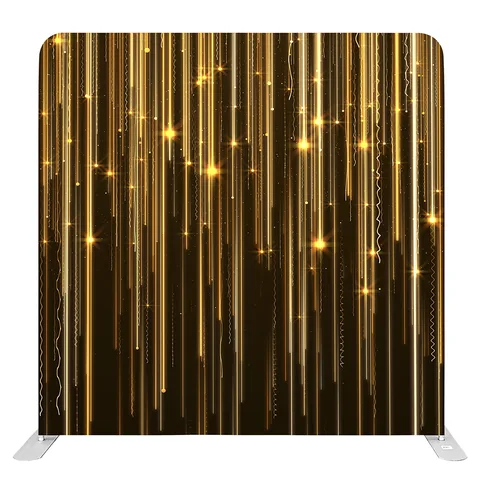 Gold Light Strands photo booth backdrop