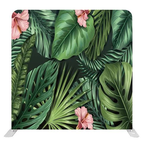Tropical Leaves photo booth backdrop